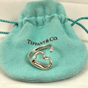 Tiffany & Co. Elsa Peretti Open Heart Ring, Size 7